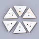 2  - 正孔淡水貝ボタン  三角形  貝殻色  17~18x19~20x2mm  穴：1.6mm SHEL-S276-139-1