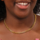 Halsketten mit kubanischen Gliederketten aus Edelstahl DY8311-1-3