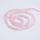 Chapelets de perles en quartz rose naturel G-P354-13-4x2mm-2