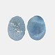 Electroplate Natural Druzy Crystal Cabochons G-L048-14x10mm-18-1