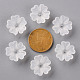Transparent Frosted Acrylic Bead Caps MACR-S371-04A-701-3
