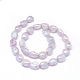 Hilos de perlas de agua dulce cultivadas naturales teñidas PEAR-L021-15A-01-2