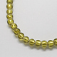 Perles en verre d'argent feuille manuelles FOIL-R054-8-2