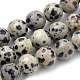 Chapelets de perles en jaspe dalmatien naturelle G-S259-24-8mm-1