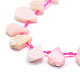 Chapelets de perles en opale rose naturelle G-E569-R02-3