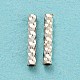 925 in argento sterling perline tubo STER-Q191-02S-2
