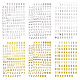 OLYCRAFT 1248pcs Letter Stickers Alphabet Number Self-Adhesive Stickers Hot Stamping Labels Stickers Gold Silver Mini Letter A-Z Sticker Number 0-9 Stickers for Scrapbooking DIY Craft Projects DIY-OC0009-70-1