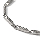 201 collane con catena a maglie di freccia in acciaio inossidabile per uomo donna NJEW-G112-05P-2