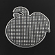 Plaques en plastique abc de pommes utilisées pour les perles à repasser 5x5mm diy X-DIY-Q009-50-1