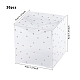 Tupfenmuster transparentes PVC-Quadrat begünstigen Box Süßigkeiten behandeln Geschenkbox CON-BC0006-28-2