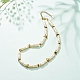 ABS-Imitationsperle und synthetische Hämatit-Perlenkette für Frauen NJEW-JN03917-2