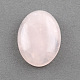 Óvalo rosa cabuchones de piedras preciosas de cuarzo X-G-R221-03-1