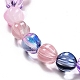 Transparent Glass Beads Strands GLAA-F114-02B-4