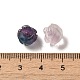 Резные цветочные бусины из натурального флюорита G-O156-B-21-3