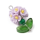 Подвески-цветы из стеклянных бусинок PALLOY-MZ00521-04-3