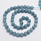 Chapelets de perles en jade de Malaisie naturelle G-A147-8mm-A01-2