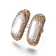 (venta de fábrica de fiestas de joyería) anillos de dedo ajustables con rhinestone de arcilla polimérica RJEW-K229-D01-2
