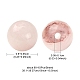 5 brins de perles de quartz rose naturel brins G-YW0002-02-5