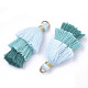Polycotton(Polyester Cotton) Tassel Pendant Decorations FIND-T018-02-2