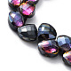 Electroplate Triangle Glass Beads Strands EGLA-A036-11A-HP02-3