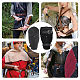 GORGECRAFT 2PCS Archery Bracers Medieval Armor Wrist Band Guards Cuff Leather Gauntlet Wristband Punk Arm Guards for Men(Black) BJEW-WH0016-08A-5