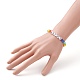 Bracelets de perles acryliques transparents et opaques pour enfants BJEW-JB06504-4