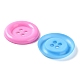 CRASPIRE 30Pcs 3 Colors Buttons Plastic Flat Round Large Resin Craft Flatback Button Mixed 4 Holes Waterproof for Crochet Knitting Arts Projects Hand Made Gifts Sorting DIY BUTT-CP0001-02-2