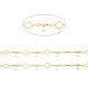 3.28 Feet Brass Handmade Beaded Chain X-CHC-I031-02G-2