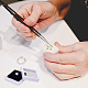 Quadratische Aufbewahrungsboxen für lose Diamant-Edelsteine aus Kunststoff CON-WH0095-25B-6