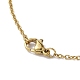 Natürliche Muschelanhänger-Halskette mit 304 Edelstahl-Kabelkette NJEW-JN04471-5