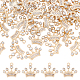 Dicosmétique 60 pièces lumière dorée couronne charme strass couronne charme vintage couronne pendentif avec trou roi reine pendentif alliage émail pendentif cadeaux pour femme bricolage fabrication de bijoux FIND-DC0001-68-1