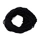綿糸コード  3プライ  ジュエリー作りのための  ブラック  5~5.8mm  109.4ヤード（100m）/バンドル OCOR-C001-02C-1