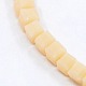 Opaque Solid Color Crystal Glass Faceted Cube Beads Strands GLAA-F024-A01-1
