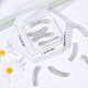 Sunnyclue 1 boîte de 10 pièces de perles en tube de strass incurvées RB-SC0001-08-7