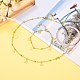 Halskette und Armbänder mit Schmetterlings-Charme SJEW-JS01215-4