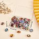 SUNNYCLUE 1 Box 48Pcs Snap Buttons Jewelry Charms Snap Jewelry Charm 18mm Butterfly Bird Owl Glass Snaps Button Bulk Interchangeable Buttons for Jewelry Lanyard Necklace Bracelets Adult DIY Craft BUTT-SC0001-02B-7