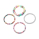 4 pièces 4 styles faits à la main en argile polymère fruits et hématite synthétique et turquoise (teints) ensemble de bracelets en perles BJEW-JB08693-4