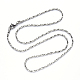 304 collar de cadena coreana de acero inoxidable NJEW-S420-006B-P-3