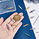 Unicraftale 12 pz 3 colori pendenti spada 24.5mm fascini pugnale in acciaio inossidabile ipoallergenico punk orecchino fascini spada braccialetti di metallo fascino per creazione di gioielli fai da te STAS-UN0045-87-3