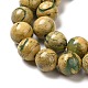 Fili di perline di pietra naturale verdite G-P515-A01-01-3