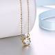 Fashion Brass Cubic Zirconia Pendant Necklaces NJEW-BB21787-A-5