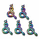 Colgantes de aleación de color arcoíris PALLOY-S180-066-RS-1