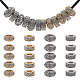CHGCRAFT 20Pcs 4 Styles Rack Plating Alloy Rhinestone European Beads FIND-CA0007-72-1