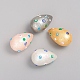Paint Sprayed Shell Pearl Beads BSHE-I010-09-1