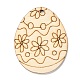 Manualidades de diy forma de huevo de pascua recortes colgantes AJEW-P087-B02-16-2