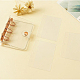 Mini Transparent PVC 3-Ring Binder Clear Covers with 80 Sheets Blank Inner Paper ZXFQ-PW0001-122J-1