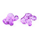 Transparent Spray Painted Glass Beads GLAA-N035-025-C01-2