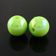 Colore ab placcato perline gumball acrilici per la collana bubblegum PACR-R204-12mm-19-1
