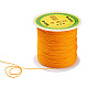 編み込みナイロン糸  ビーズジュエリー作りのための中国結びコードビーズコード  オレンジ  0.5mm  約150ヤード/ロール NWIR-R006-0.5mm-525-3