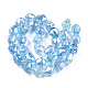 Transparentes perles de verre de galvanoplastie brins EGLA-N006-079B-2